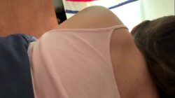 A black chick is pleasing her lover with her wet pussy lips