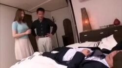 Curvy wife and her husband’s coworker fucking at home